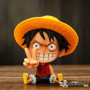 Figurine Manga One Piece Luffy Mignonne Pvc 9cm