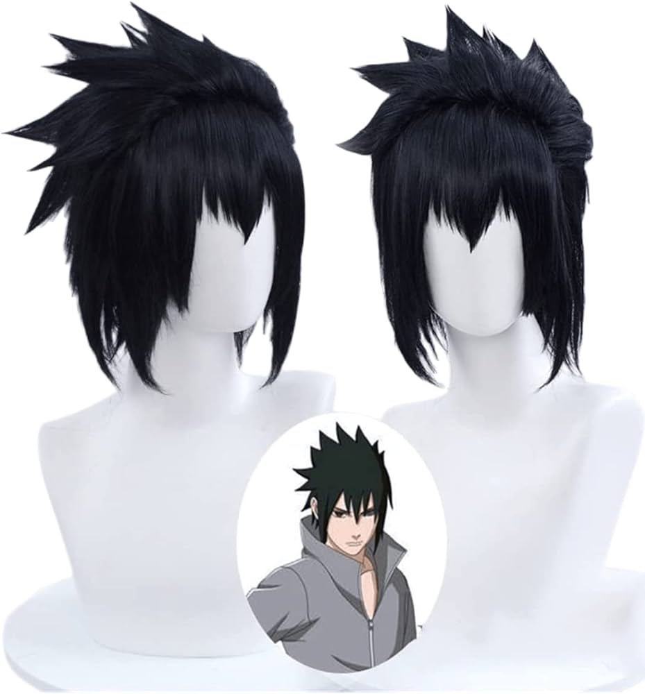 Perruque Cosplay Manga Sasuke Uchiha