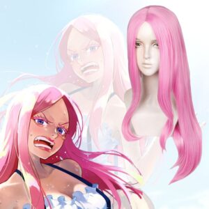 Perruque Rose de Cosplay One Piece Jewelry Bonney