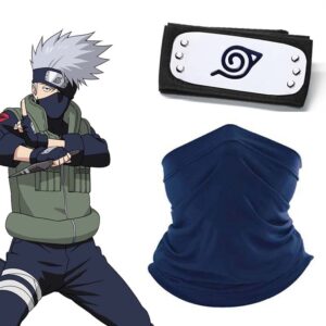 Masque Cosplay Manga Anime Hokage Hatake Kakashi Bleu