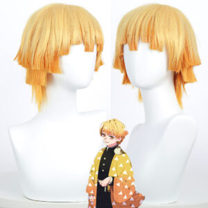Perruque Zenitsu Agatsuma Cosplay Demon Slayer