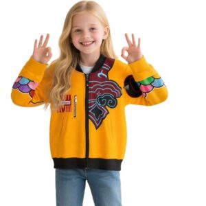 Veste KPOP Demon Hunter Rumi Enfant – Blouson Jaune Inspiré du Film