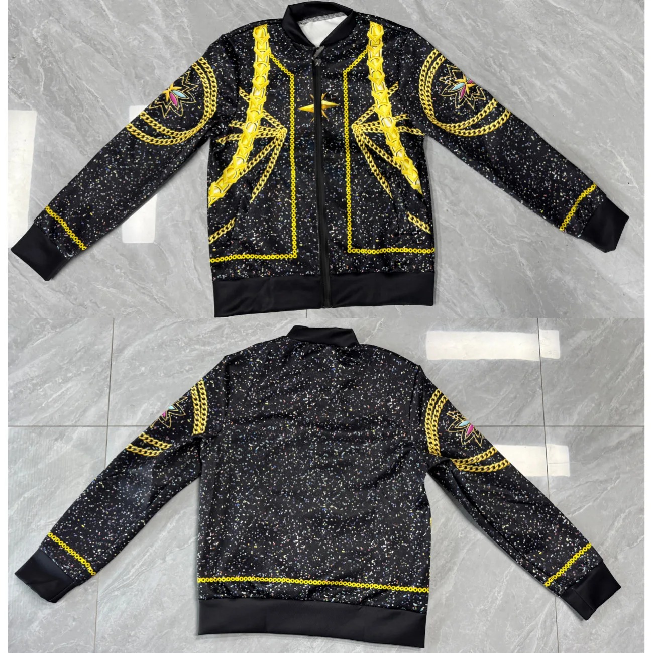 Blouson Enfant KPOP Demon Hunter Rumi Stella – Veste Noire et Dorée Inspirée du Film – Image 5