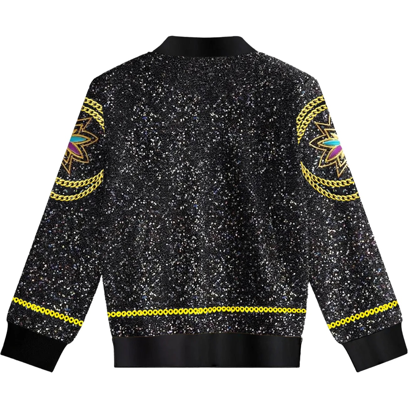 Blouson Enfant KPOP Demon Hunter Rumi Stella – Veste Noire et Dorée Inspirée du Film – Image 4