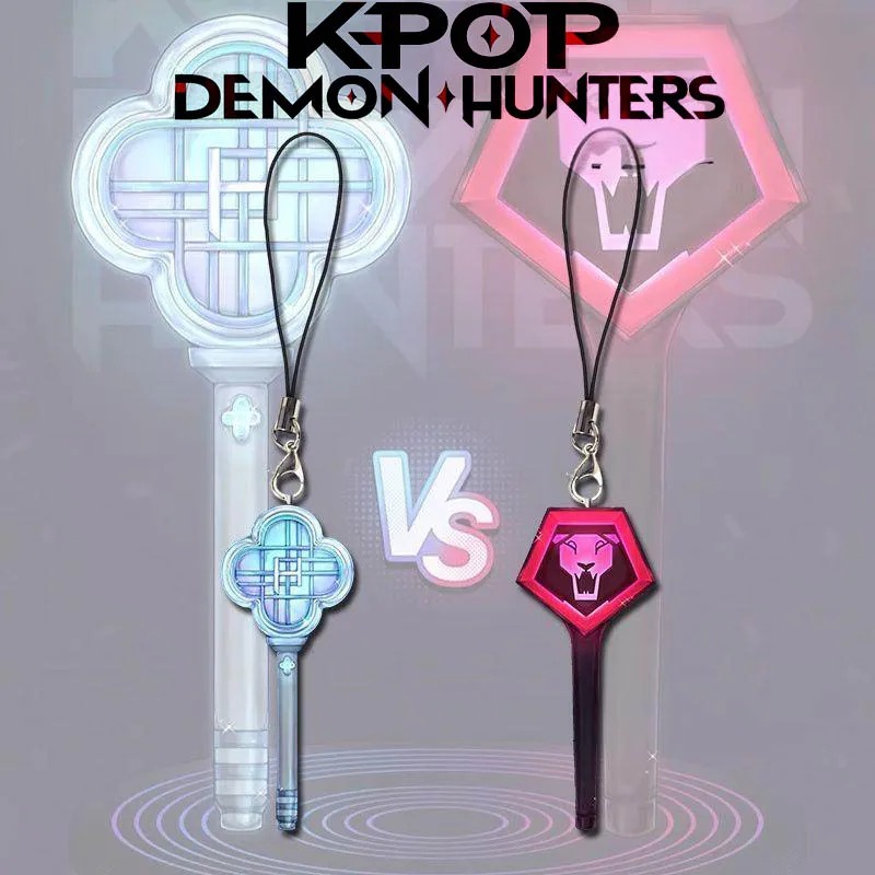 Porte-clés KPOP Demon Hunter HUNTR/X – Bâton Lumineux Acrylique Inspiré du Film – Image 7
