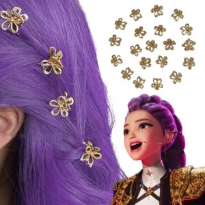 Pinces à cheveux dorées Rumi Cosplay – Accessoire coiffure KPOP Demon Hunter