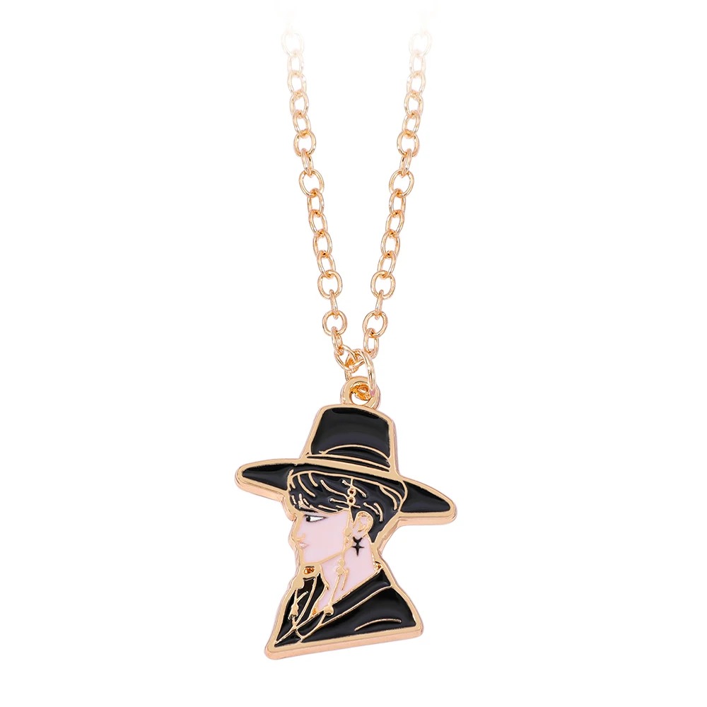 Collier Jeoseung Saja KPOP Demon Hunter – Pendentif émaillé doré inspiré du film animé