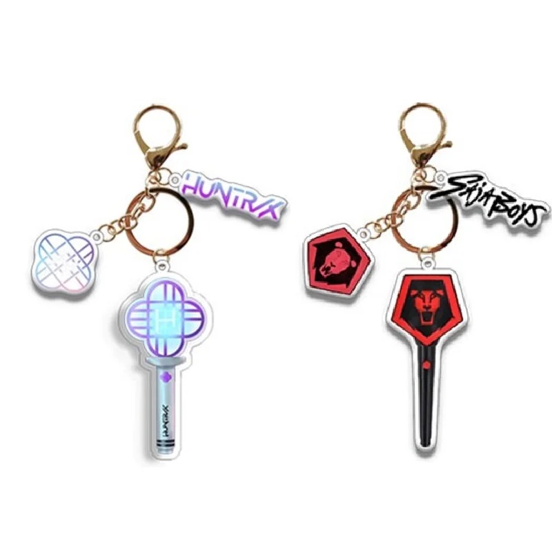 Porte-clés KPOP Demon Hunter HUNTR/X – Bâton Lumineux Acrylique Inspiré du Film – Image 2