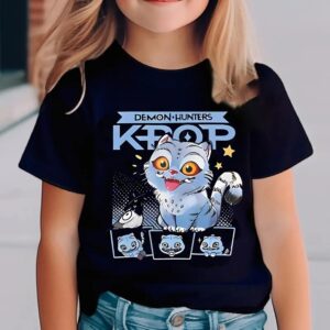 T-shirt KPOP Demon Hunter – Tigre Derpy | Style K-pop et Anime Futuriste