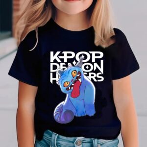 T-shirt Enfant KPOP Demon Hunter – Derpy le Tigre Démon | Style K-pop Anime