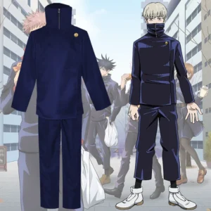 Cosplay Toge Inumaki Cosplay Anime Jujutsu Kaisen Bleu Foncé
