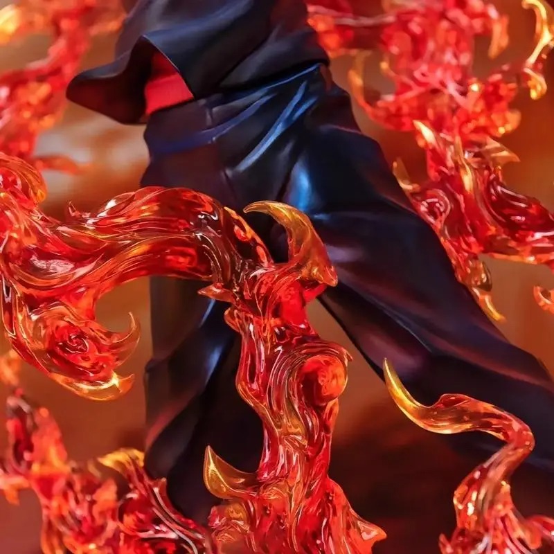 Figurine Ryomen Sukuna / Yuji Itadori 32 cm – Jujutsu Kaisen | Effets de Flammes et Base Volcanique – Image 7