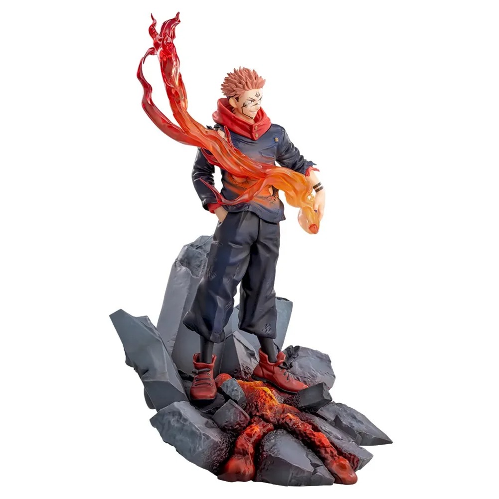 Figurine Ryomen Sukuna 18 cm – Jujutsu Kaisen | Effets de Flammes et Base Volcanique – Image 5
