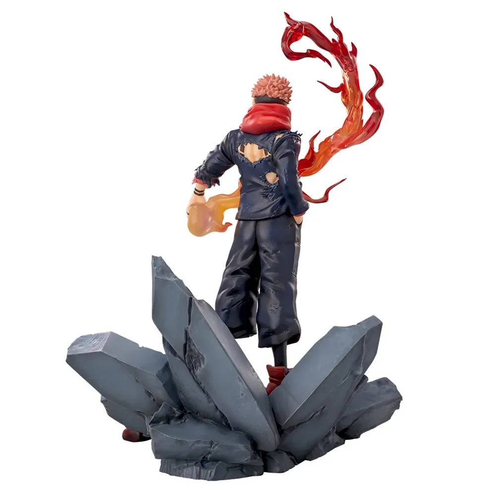 Figurine Ryomen Sukuna 18 cm – Jujutsu Kaisen | Effets de Flammes et Base Volcanique – Image 6